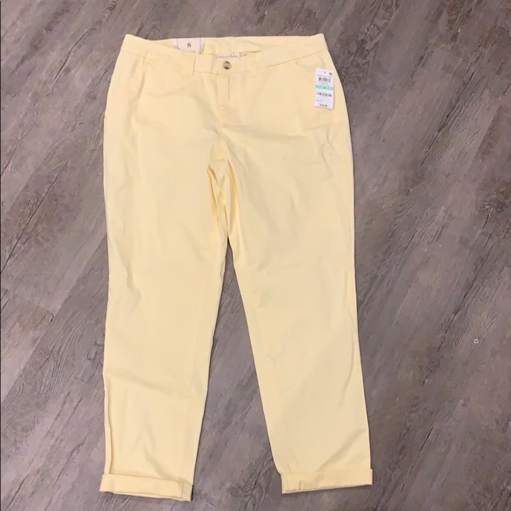 Yellow Capris Pant